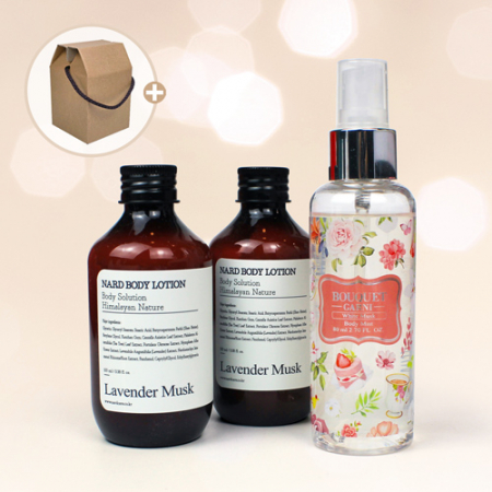 Nard 나드 바디로션 100ml 2개+부케가르니 바디미스트 80ml+끈케이스 #2