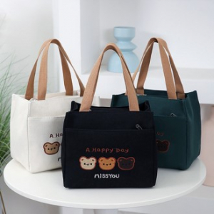 해피데이 곰돌이 보온보냉 가방 런치백 O065