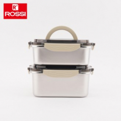 이태리 로시 렌지스텐 밀폐용기 1700  2100ml 2종세트(손잡이박스)