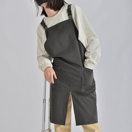 앞트임 바리스타 공방 데님 방수 앞치마 O067 #2