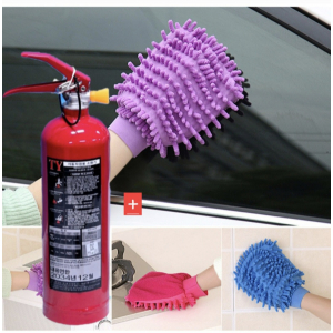 차량 소화기 자동차 소화기(차량용 소화기 0.7Kg+청소장갑)안전용품
