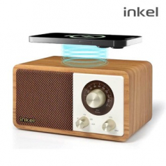 인켈 15W 고속무선충전 블루투스스피커 라디오 ANALOGUE