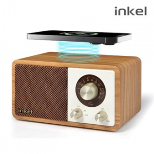 인켈 15W 고속무선충전 블루투스스피커 라디오 ANALOGUE