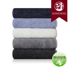 송월타올 190g 솔리드혼방사무지 1p (40*80cm/뱀부얀혼방사)