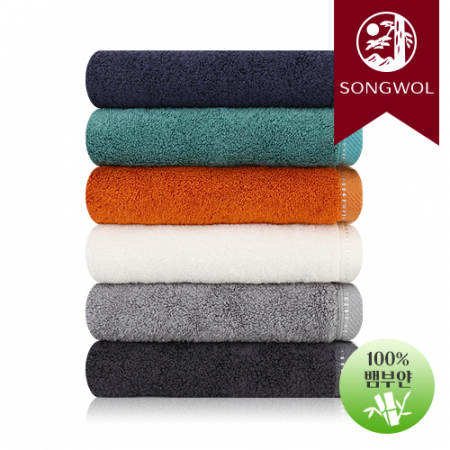 송월타올 200g 솔리드뱀부무지 1p (40*80cm/뱀부얀) #2