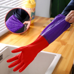 프리미엄 기모 고무장갑(롱밴드형)