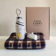 센트라도 네이처 담요+주노 도킹형 보조배터리+멀티고리 5단 양우산 세트