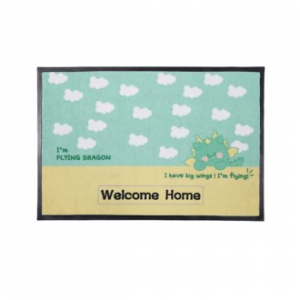ZA580 [커스텀굿즈] 풀오버인쇄 푹신한 부드러운 현관 나일론매트 90*60 (박스제작가능)