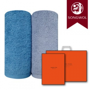 송월타올 항균 170g (30수/40*80cm) 2매입 선물세트(박스+쇼핑백 포함)