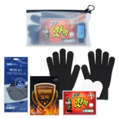 핫 방한 4종세트 터치장갑 손핫팩 발핫팩 마스크