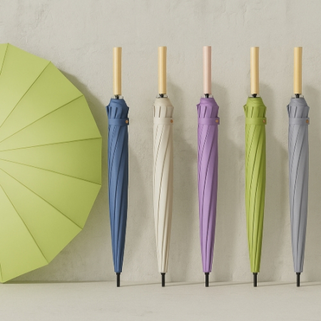 온스 클래식 파스텔 16살대 일자형 손잡이 베이직 장우산 #2