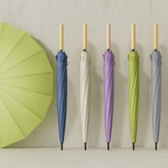 온스 클래식 파스텔 16살대 일자형 손잡이 베이직 장우산