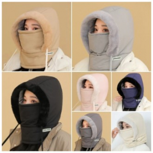 다온 패딩 바라클라바 후드 넥워머 방한 목토시 방한용품