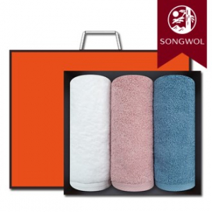 송월타올 파미유 180g (40수/40*80cm) 3매입 선물세트(박스+쇼핑백 포함)