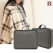 루무드 체크 똑딱이 극세사 핸디백 담요