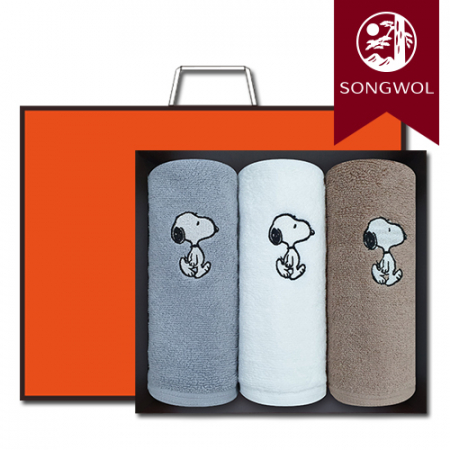 송월타올 스누피리버40 (30수/40*80cm) 3매입 선물세트(박스+쇼핑백 포함) #2