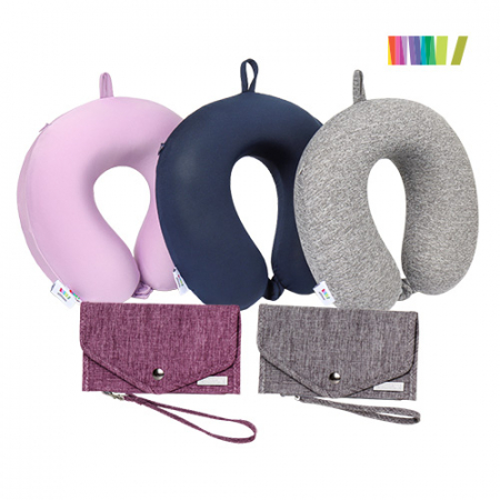 세트)포그넥목배게+여권파우치 #5