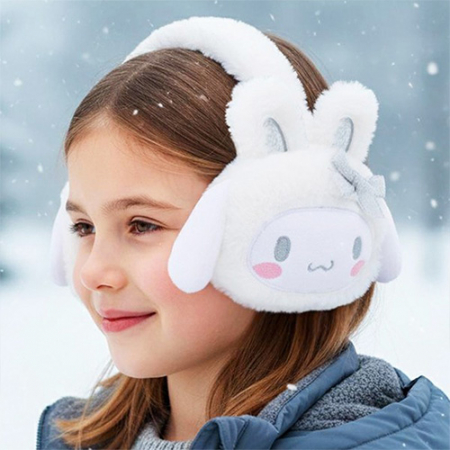 산리오 실버토끼 코스튬 접이식 귀마개 #3