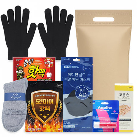 부직포 가방+겨울 핫 방한 선물세트 7종 #2