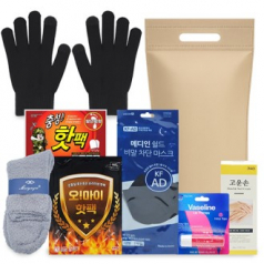 부직포 가방+겨울 핫 방한 선물세트 7종