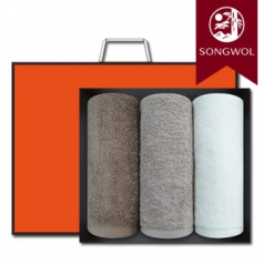송월타올 뉴컬러무지 150g (30수/40*80cm) 3매입 선물세트(박스+쇼핑백 포함)