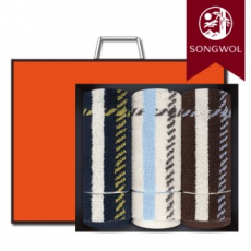 송월타올 CM체크40 200g (30수/40*90cm) 3매입 선물세트(박스+쇼핑백 포함)