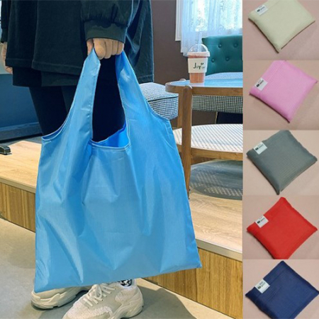 비비드 폴딩 접이식 장바구니 / 시장가방 파우치 휴대용 가방 #2