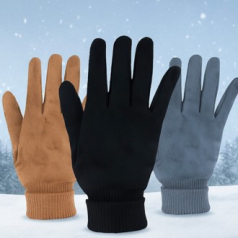 트리풀 겨울기모장갑 스마트 터치장갑 스웨이드장갑 스티커부착가능 홍보.판촉 겨울선물용