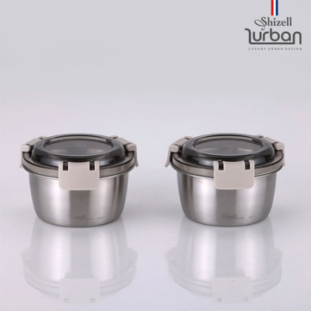 쉬젤 러반 슈퍼클린찬통 원형2종세트 (350ml*2EA) #3