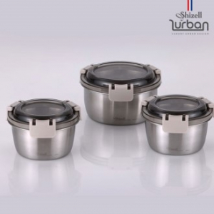 쉬젤 러반 슈퍼클린찬통 원형3종세트 (350ml*2EA+600ml*1EA)