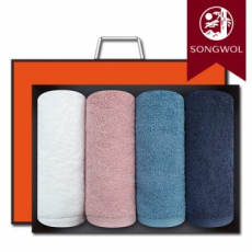 송월타올 파미유 180g (40수/40*80cm) 4매입 선물세트(박스+쇼핑백 포함)
