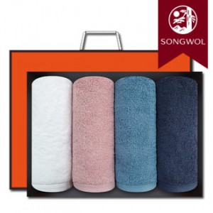 송월타올 파미유 180g (40수/40*80cm) 4매입 선물세트(박스+쇼핑백 포함)