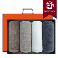 송월타올 뉴컬러무지 150g (30수/40*80cm) 4매입 선물세트(박스+쇼핑백 포함)