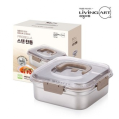 리빙아트 프로벨라 스텐 김치통 3200ml