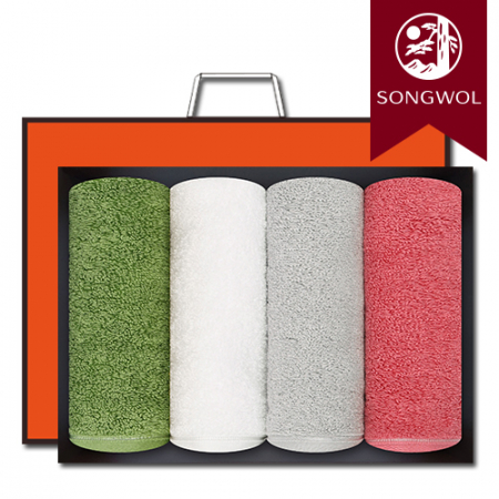 송월타올 컬러풀 170g (30수/40*80cm) 4매입 선물세트(박스+쇼핑백 포함) #2