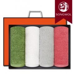 송월타올 컬러풀 170g (30수/40*80cm) 4매입 선물세트(박스+쇼핑백 포함)