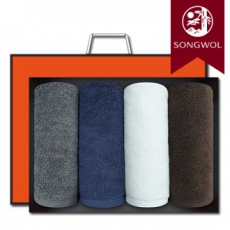 송월타올 블랑 190g (30수/40*80cm) 4매입 선물세트(박스+쇼핑백 포함)