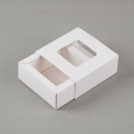 인기박스 창문형 슬리브/슬라이드 선물상자 화이트(가로 8~20cm) #2