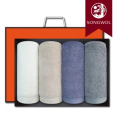 송월타올 샹떼 160g (40수/40*80cm) 4매입 선물세트(박스+쇼핑백 포함)