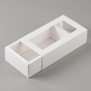 인기박스 창문형 종이박스 화이트 가로22~