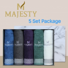 마제스티 격자 호텔타월 5P