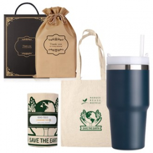 텀블러1개 에코백1개 선물세트 600ml 투톤 스트로우 텀블러 이중진공 빨대텀블러