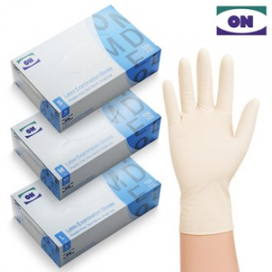 온메디컬 파우더프리 일회용 라텍스장갑(비멸균) 진료용 주방용 다양도