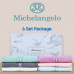 작은이미지: 미켈란젤로 마시멜로 세면타월 6P #2