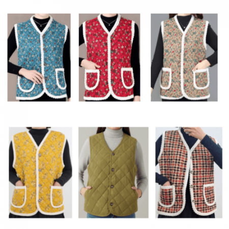융털조끼 기모조끼 방한조끼 겨울조끼 할머니조끼 #2