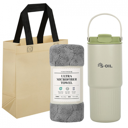 럭키 투웨이 텀블러 + 타올 선물세트 #2