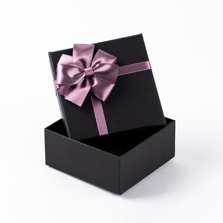 인기박스 퍼플꽃리본 고급 싸바리 선물상자 블랙(가로 12~40cm) #2