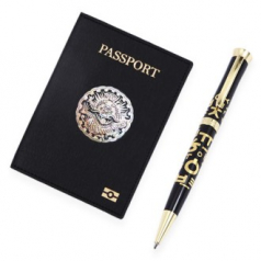 한글볼펜 곤룡포 나전 한지가죽 여권지갑 전통기념품 외국인선물