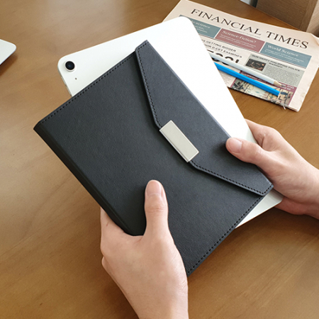 뉴프로 양장 붙임식 다이어리 3단 32절/블랙 #2