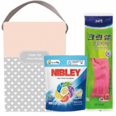 니블리캡슐세제+크린랲고무장갑 (하트케이스+스티커포함)